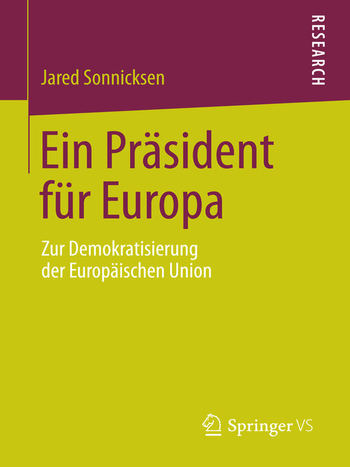 Title details for Ein Präsident für Europa by Jared Sonnicksen - Available
